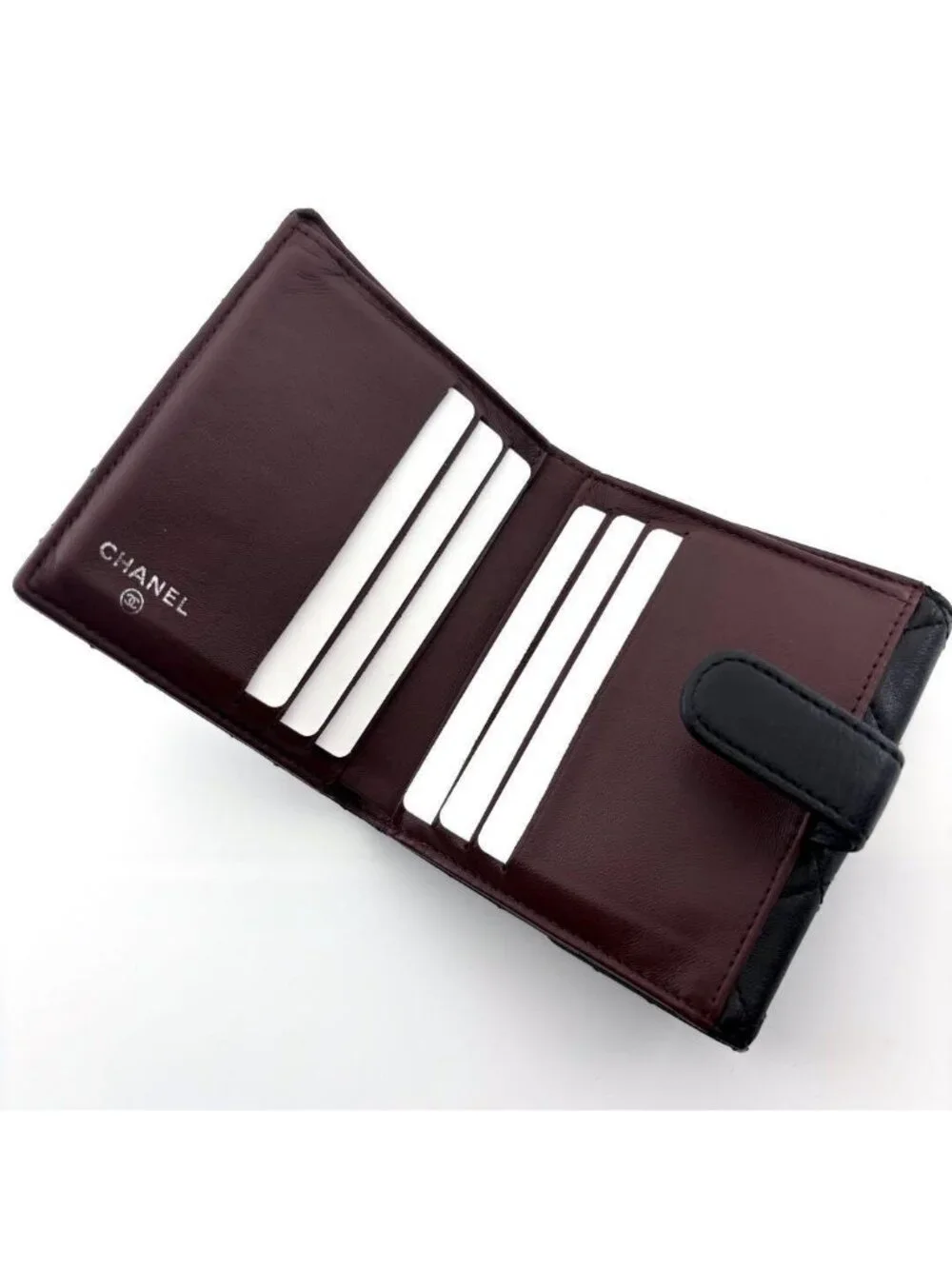 Chanel Wallet Quilted Lamb Hook Bifold